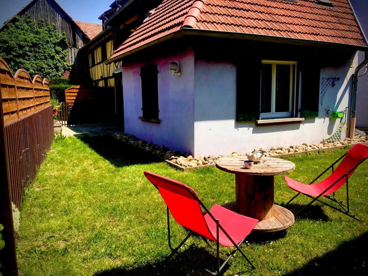 Gite Plain-Pied Avec Jardin Du Centre Alsace Ebersheim Kültér fotó